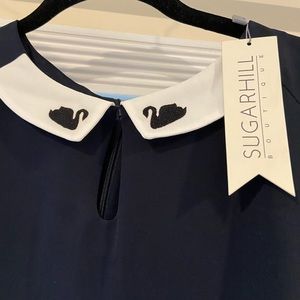 NWT Sugarhill Peter Pan Sheath Dress